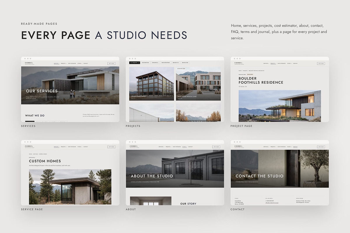 Corbel Architecture Elementor Theme, a WordPress Template by Tomasz Ganclerz (Photo 7 of 42)