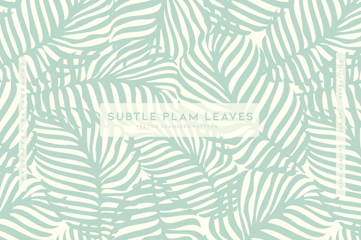 Subtle Plam Leaves, a Wallpaper Graphic by MalyskaStudio (Photo 1 of 5)