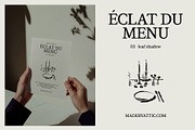 Menu Mockup PSD, Daylight · 03, a Merchandise Mockup by Made by Attic (Thumbnail 2 of 3)