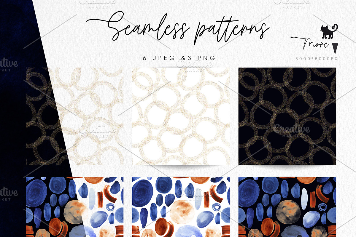 Watercolor Floral Bundle, a Texture Illustration by ollalya (Photo 97 of 112)