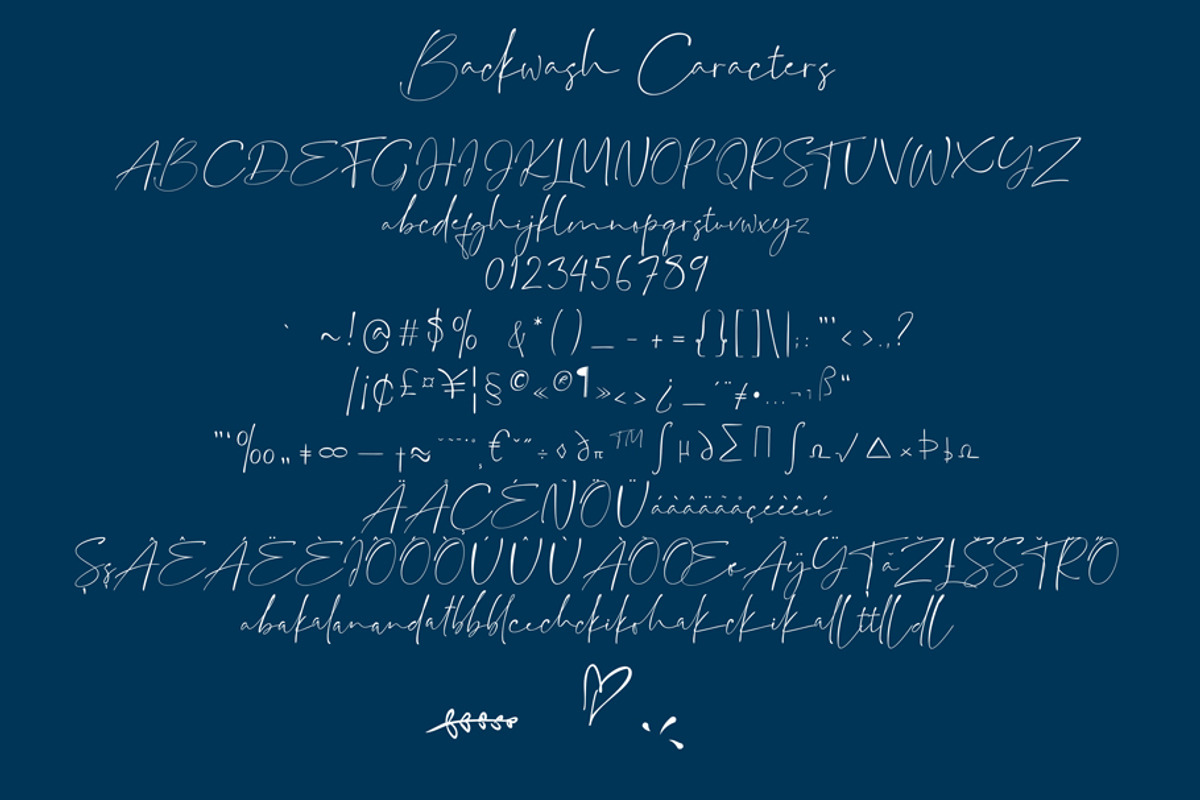 Backwash - Casual Script Font, a Script Font by Fontcastle (Photo 4 of 9)
