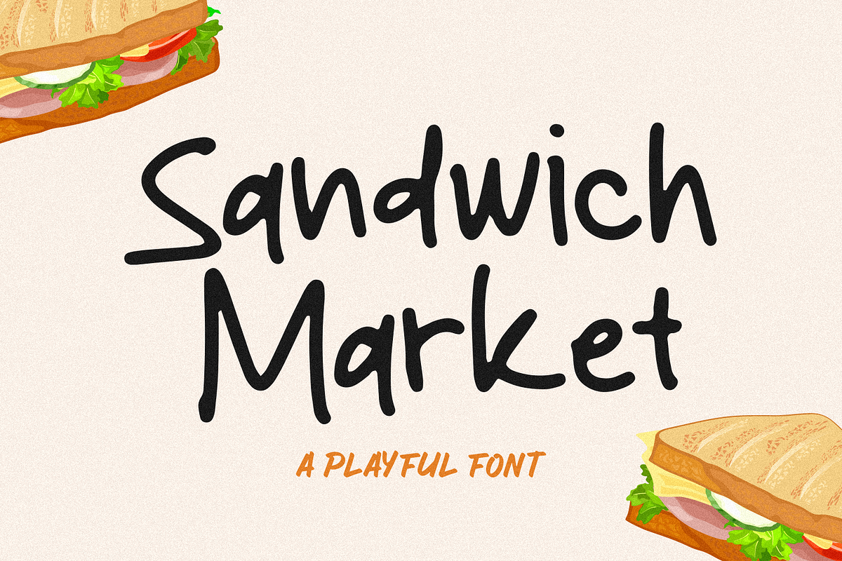 Sandwich Market, a Handwritten Font by Forberas Club (Photo 1 of 7)