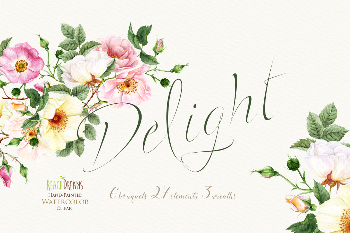 Vintage Roses Collection, a Decorative Illustration by ReachDreams (Photo 5 of 7)