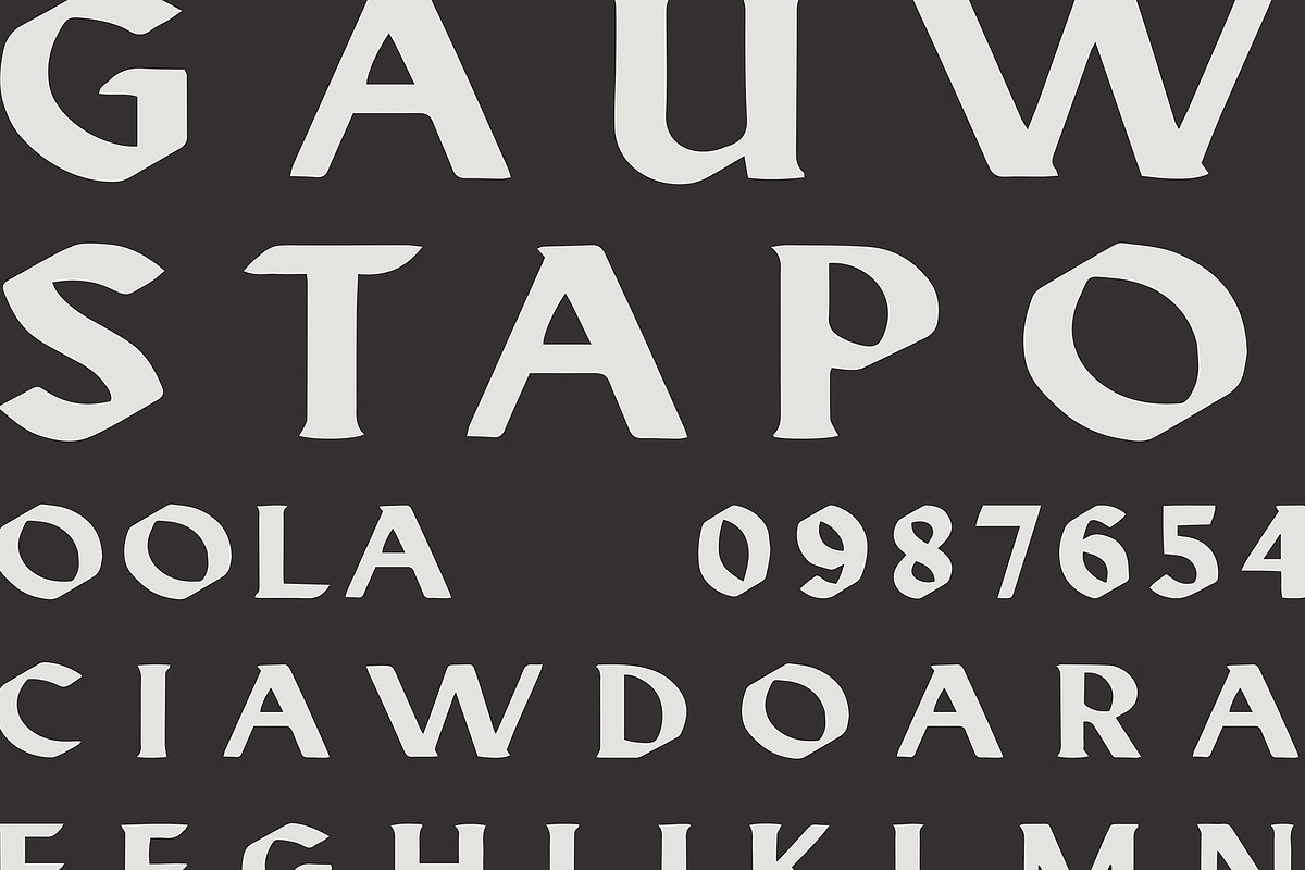 MISHANN TrueType - BOLD & OUTLINE, a Font by west_of_death (Photo 7 of 8)
