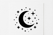 50 Crescent Moon with Stars, an Empty State Illustration by Amazin_art (Thumbnail 26 of 47)