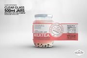 Clear Glass Jar Packaging Mockup, an Advertising Mockup by INCDesign (Thumbnail 3 of 12)