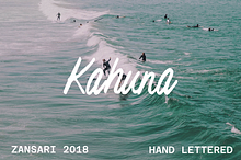 Kahuna brush script font