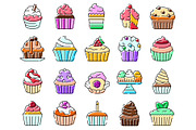 Assortment of sweet cupcakes and, an Object Graphic by pikepicture (Thumbnail 2 of 3)