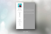 CV / Resume template for MS Word, a Resume Template by Mellene Templates (Thumbnail 2 of 2)