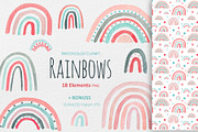 Watercolor RAINBOWS BUNDLE sale, a Pattern Graphic by svetlanaARTdreams (Thumbnail 4 of 16)