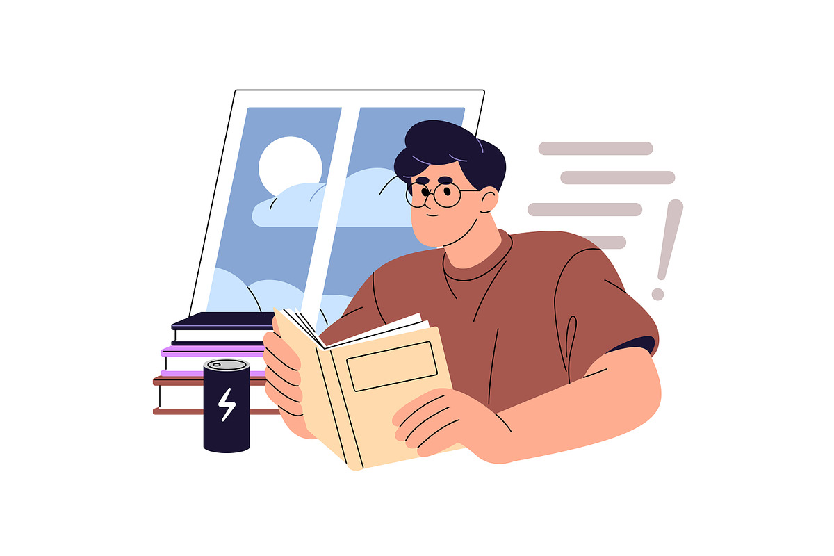 Students learning set. Education, an Education Illustration by PaperTrident (Photo 5 of 17)