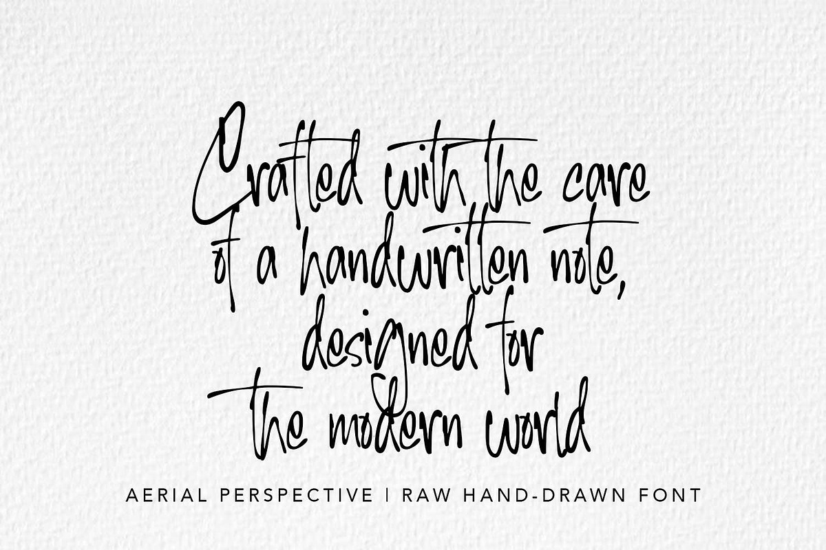 Aerial Perspective, a Handwritten Font by Cititype (Photo 8 of 16)