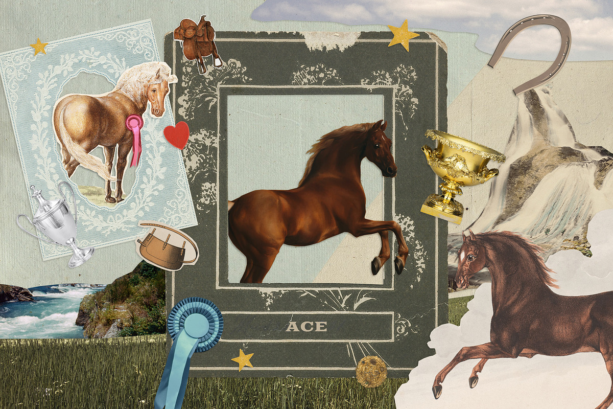 Horses - Mixed Media Collage Kit, an Object Graphic by Freezerondigital (Photo 6 of 14)