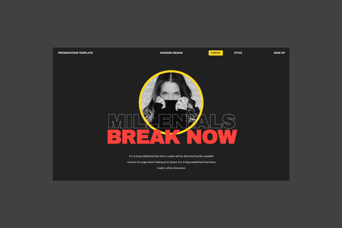 Millenials Presentation Template preview 5