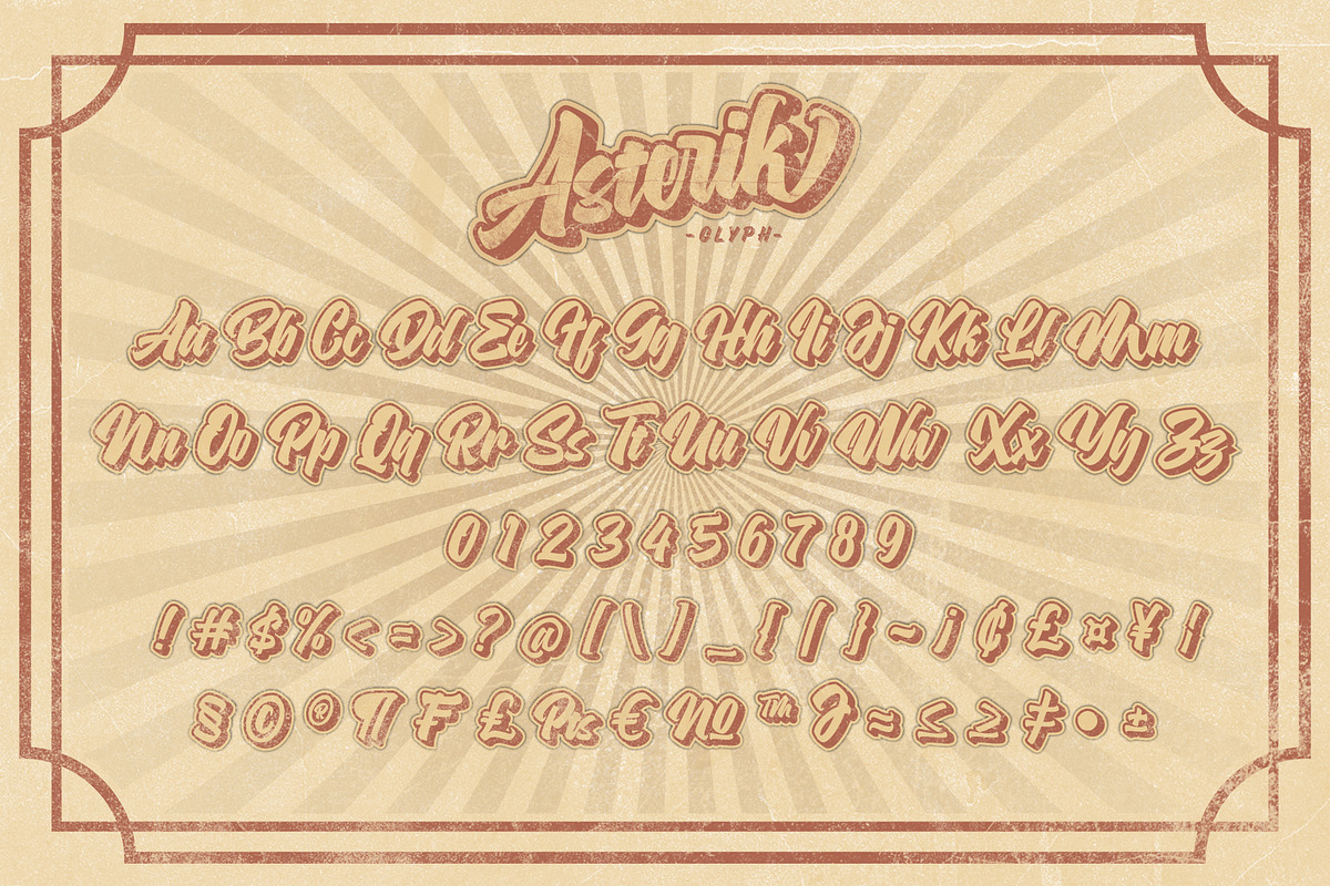 ASTERIK || Layered Bold Script preview 2