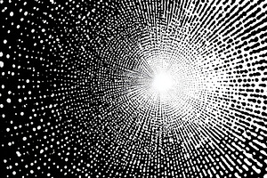 Abstract Black and White Dot Pattern, a Photo by Pixeness Studio