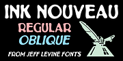 Ink Nouveau JNL, a Font by Jeff Levine Fonts (Thumbnail 1 of 5)