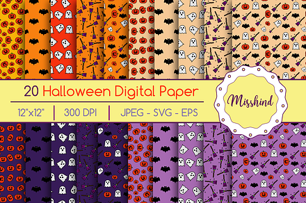 20 Halloween Pattern
