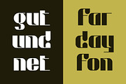Farday – Unique Display Font, a Sans Serif Font by Artiveko (Thumbnail 6 of 7)