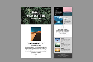 Email Newsletter Layout, an Email Template by tomsarraipodesign