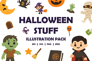 Halloween Stuff, an Illustration by HunEyy
