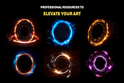 200+ Magic Circle Overlay Effects, an Object Graphic by Mikel Blazgad (Thumbnail 4 of 11)