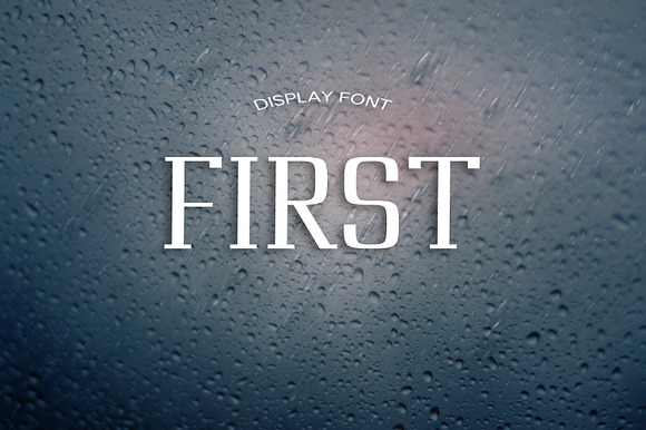 FIRST font preview 4