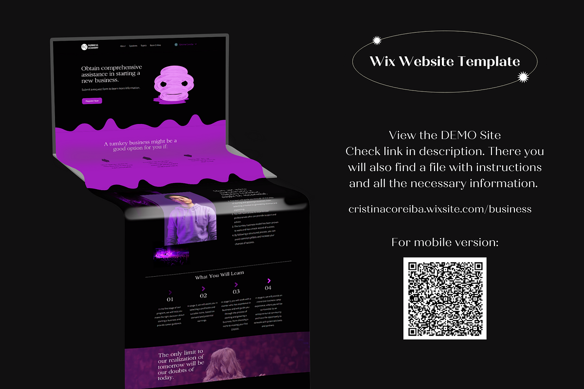 Wix Website Template E-learning, a Wix Template by Wixify Studio (Photo 9 of 9)