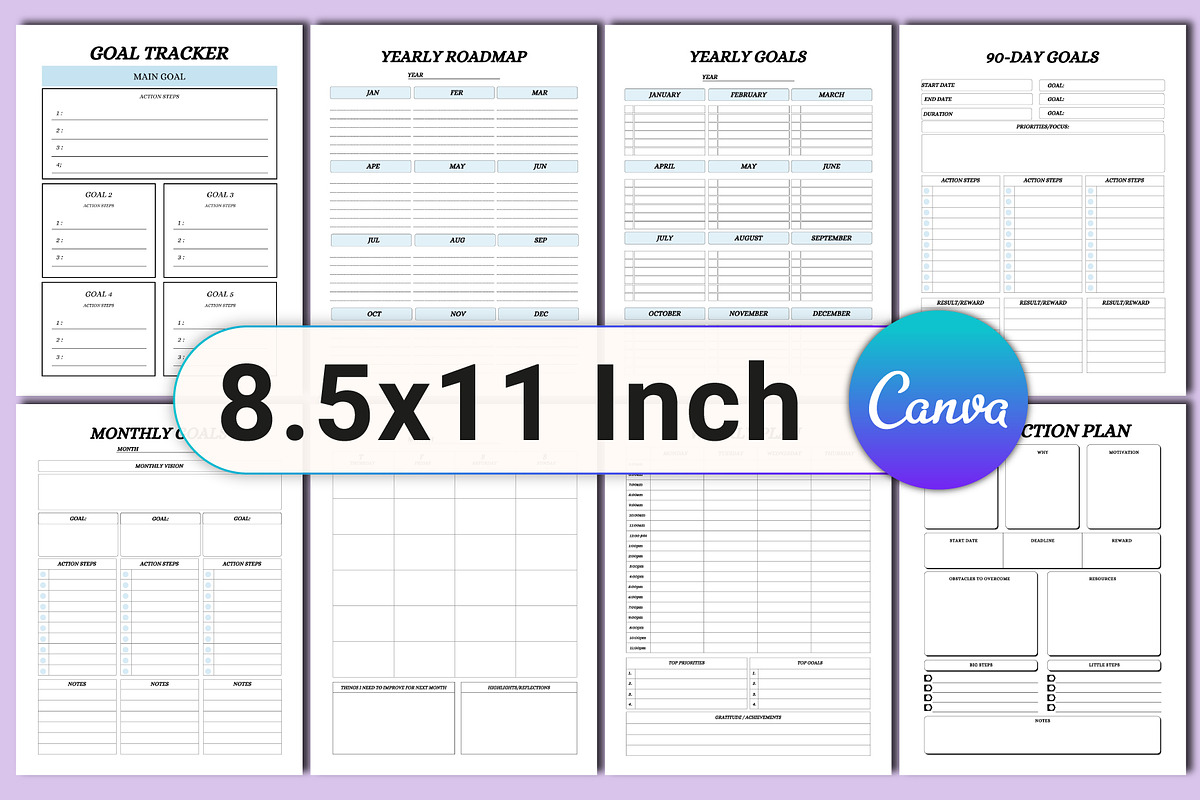 2025 Ultimate Goal planner, a Stationery Template by Designmela01 (Photo 2 of 4)