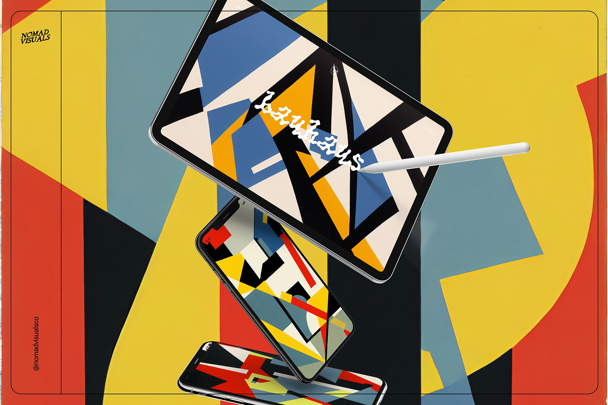 Bauhaus Paintings, a Decorative Illustration by Nomad Visuals (Photo 3 of 21)