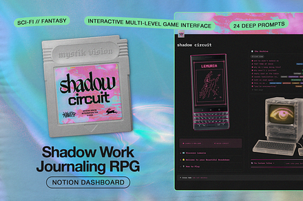Shadow Work Journal Notion Template, an App Template by Mystik Vision