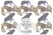 5 Seamless patterns with butterflies, a Pattern Graphic by Daria Maier (Thumbnail 7 of 7)