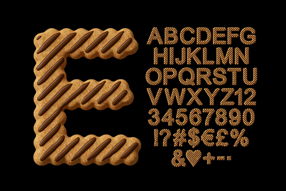 Fudge Stripe Cookies Font, a Serif Font by Handmadefont (Photo 2 of 8)