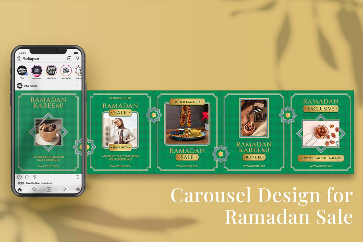 Ramadan Sale Instagram Carousel & Ca, a Social Media Template by Attype (Photo 5 of 5)
