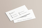 Simple Clean Business Card, a Business Card Template by Saman Osama (Thumbnail 1 of 4)