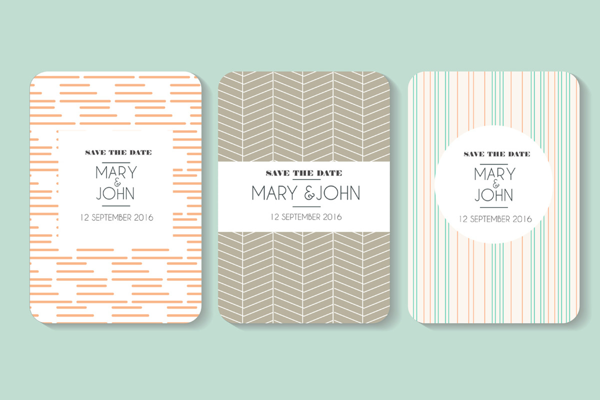 Set of vector card template, an Invitation Template by mikka_kika (Photo 5 of 6)