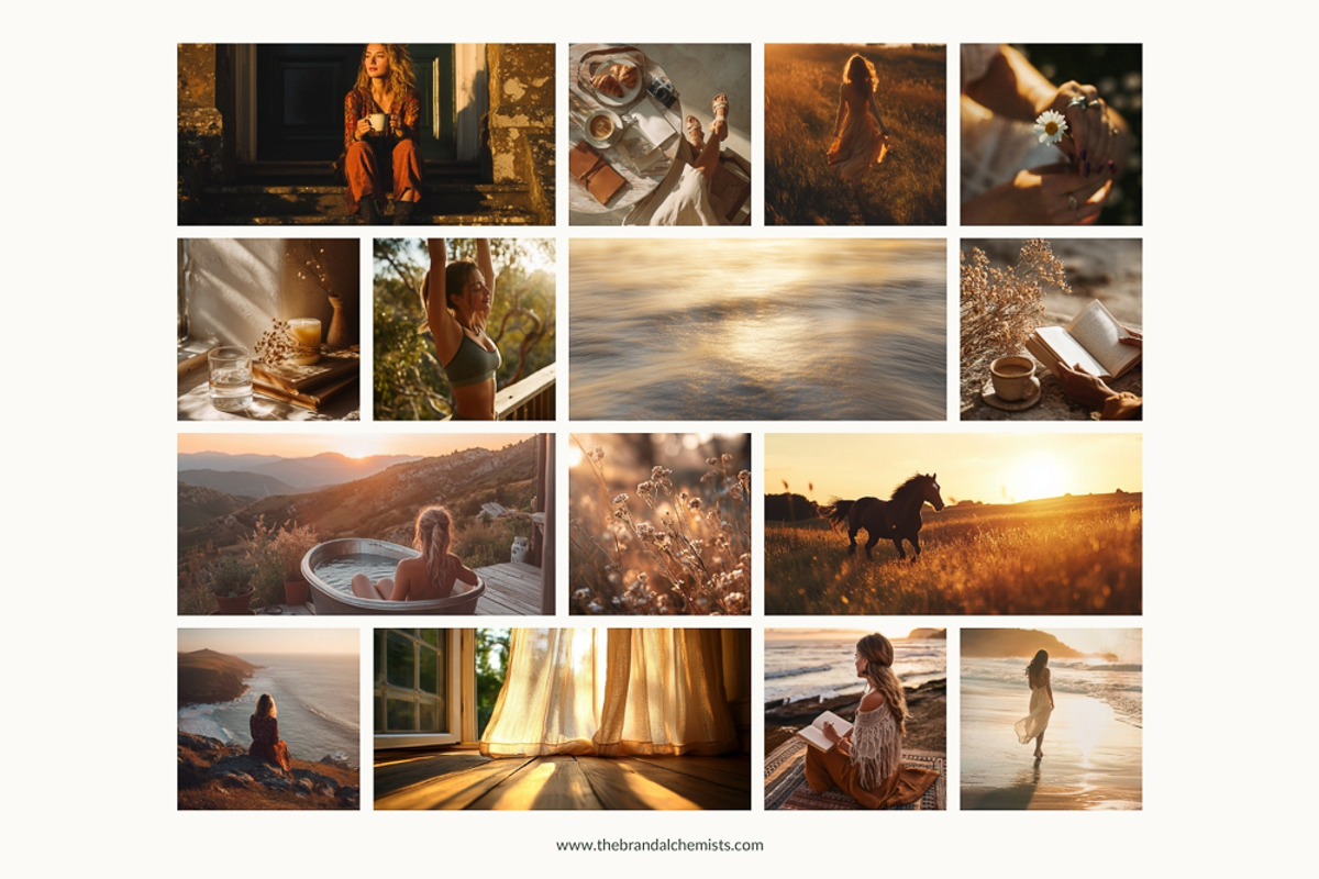 Golden Hour Brand System + UI Kit, an UI Kit Template by The Brand Alchemists (Photo 7 of 12)