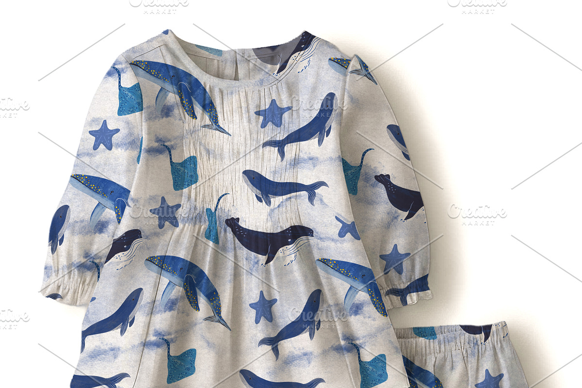 Baby Blouse and Bloomer Set Mockup, a Hoody Mockup by Nora Gad (Photo 14 of 21)