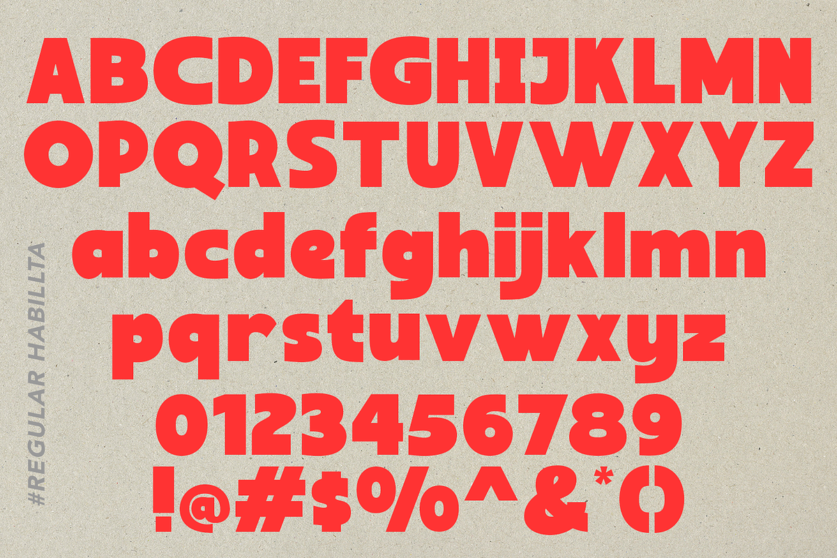 Habillta Display Font, a Sans Serif Font by madeDeduk (Photo 3 of 10)