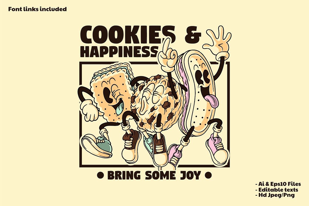 Funny Cookies Trio Mascot, a Branding & Logo Template by Judsart (Photo 1 of 3)