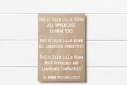 Silly Lillie:A fun handlettered font, a Sans Serif Font by lillie belles designs (Thumbnail 5 of 6)