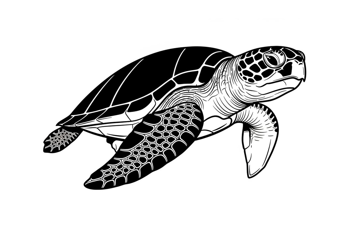 50 Sea Turtle Vector Silhouette Bund, an Illustration by jahid234 (Photo 21 of 51)
