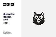 Minimalist Modern Wolf Logo, a Branding & Logo Template by Luxury Logos (Thumbnail 1 of 4)