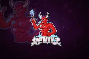 Red Devil - Mascot & Esport Logo