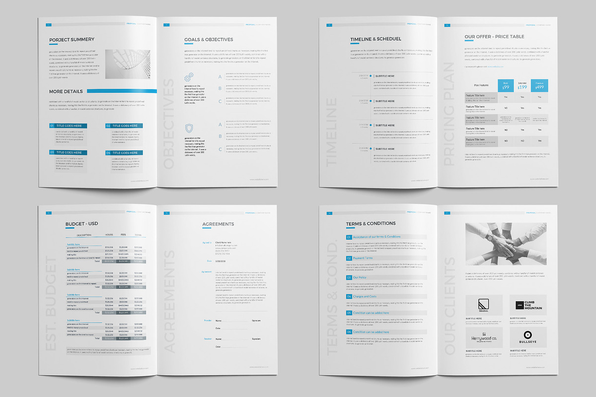 Proposal Bundle, a Brochure Template by BrochuresFactory (Photo 5 of 17)