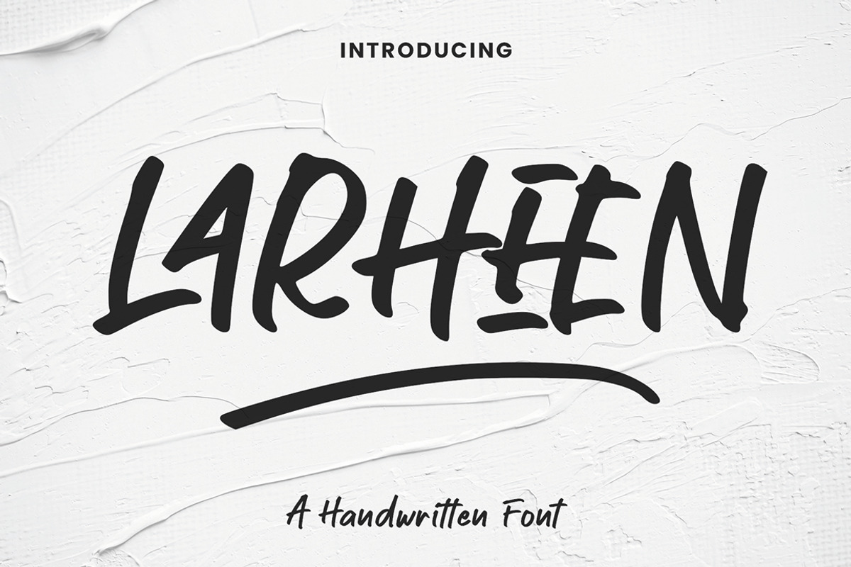 Larheen, a Handwritten Font by Suza Studio (Photo 1 of 12)