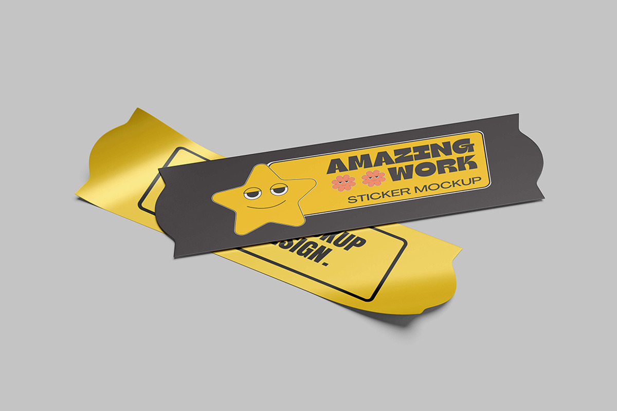 Sticker Mockup, a Household Mockup by seramoe (Photo 3 of 5)