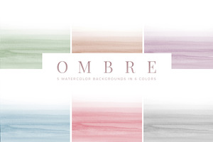 Ombre - Watercolor Backgrounds