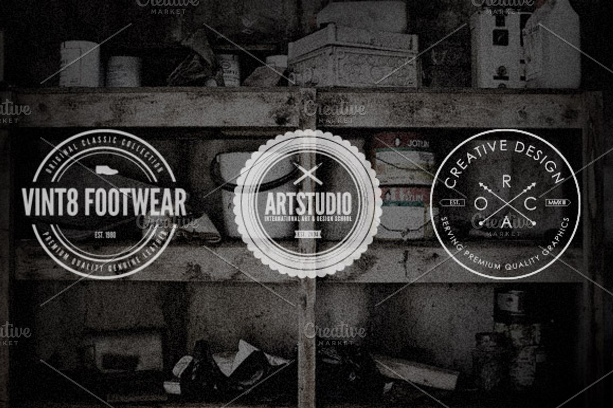 Vintage Logos & Badges #2, a Branding & Logo Template by ORCA Creative Store (Photo 3 of 5)