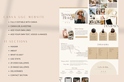 UGC Creator Canva Portfolio Website, a Landing Page Template by BLDGtheBoutique (Thumbnail 8 of 10)